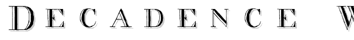 decadence without the diamonds font